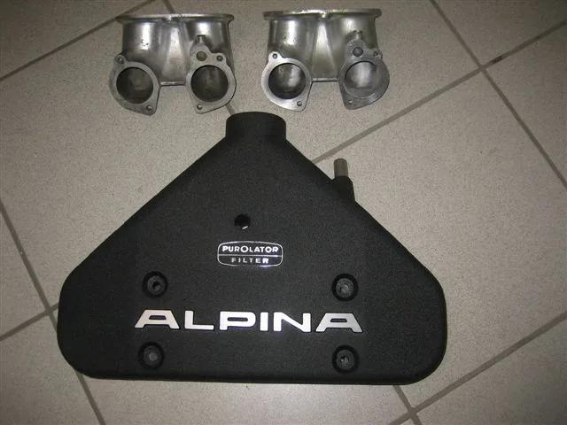 Original Alpina Luftsammler für Weber Doppelvergaser oder Solex Doppelvergaser