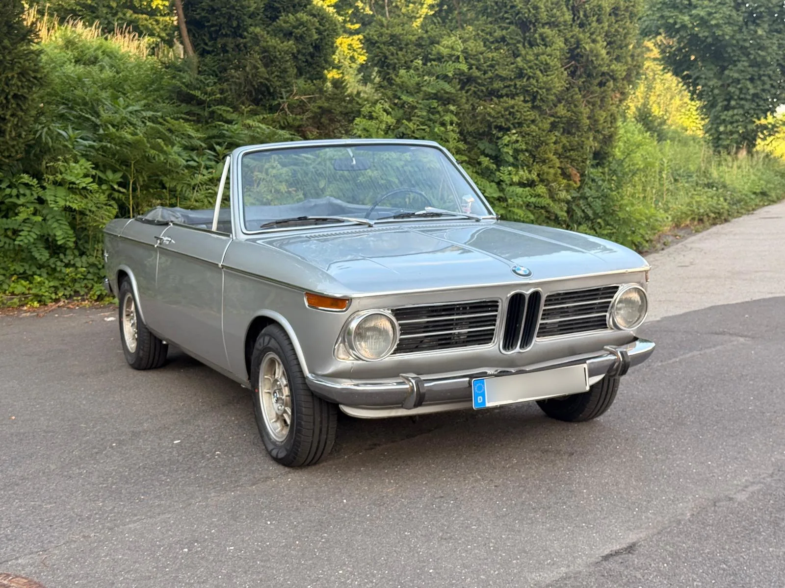 BMW 1600 Cabriolet von Baur Stuttgart in Polaris Silber